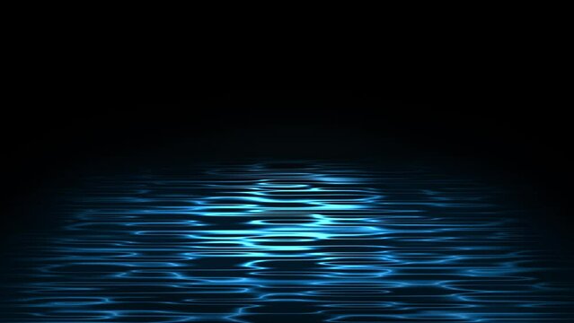 Realistic abstract water, sea or river. Overlay. Animation of seamless loop.