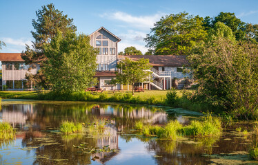 Obraz premium Wetlands at Jamestown Audubon Center and Sanctuary