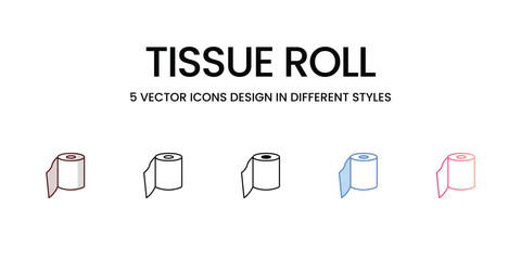 Tissue Roll icon. Suitable for Web Page, Mobile App, UI, UX and GUI design.