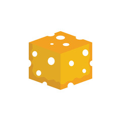 box cheese icon vector