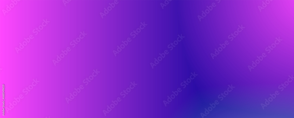 Poster Background with trendy gradient and noise. Violet and pink colors. Glare from lenses, overlay texture. Vector banner with dust and smooth color transition