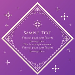 高級感のあるアンティークフレームデザイン