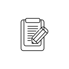 clipboard with pencil icon
