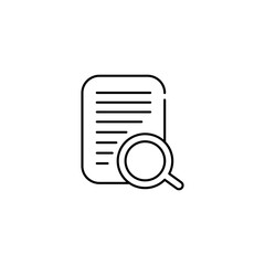 document and magnifying glass icon