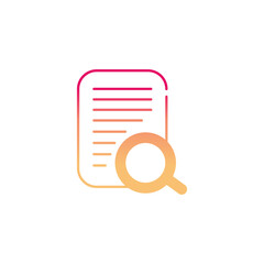 document and magnifying glass icon