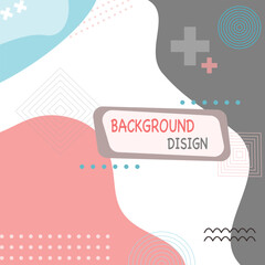 Colorful abstract background vector.  illustration of geometric shapes and pattern. Created by overlapping on white paper.