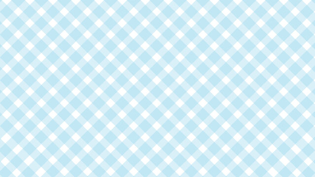 Diagonal Blue Checkered In The White Background