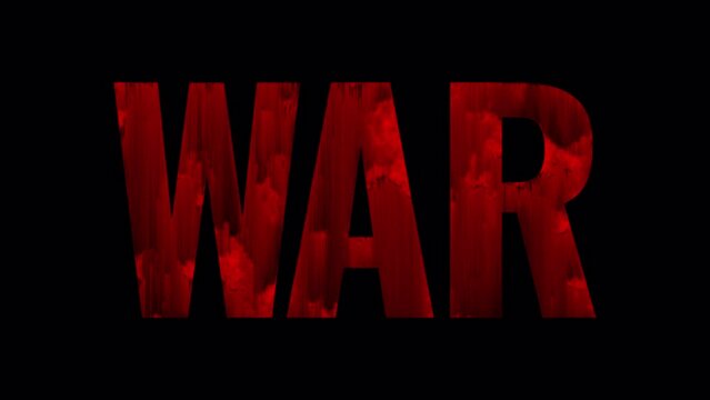 WAR TEXT TEXTURIZED