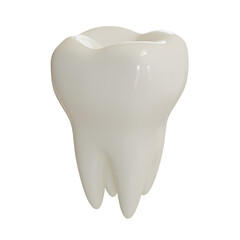 3d Rendering teeth transparent