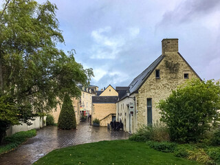 Fototapeta na wymiar View of houses in Bayeux