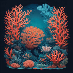 Fototapeta na wymiar Coral Reef Under the sea