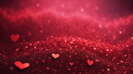 Red heart on a red background, Love hearts wallpaper,  wedding hearts, and red fabric background, Valentine's day background