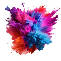 Fototapeta premium Multicolored Holi, Holli, Holly. bright splash isolated