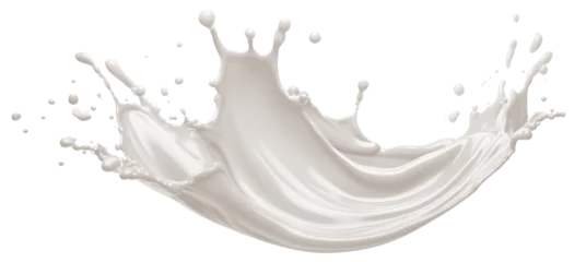 Poster Splash of milk or cream, cut out © Yeti Studio