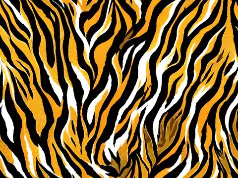 Tiger skin texture abstract background.