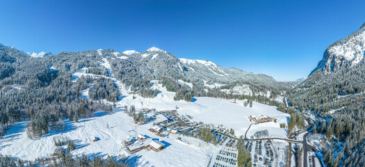 Ideale Wintersportbedingungen am Fellhorn bei Oberstdorf im Allgäu