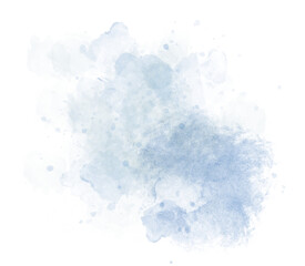Blue watercolor stain