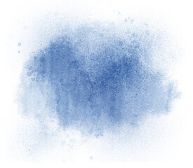 Blue watercolor stain - 668566444