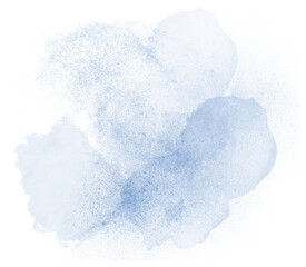 Blue watercolor stain