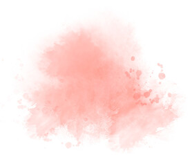 Pink watercolor stain