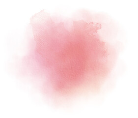 Pink watercolor stain