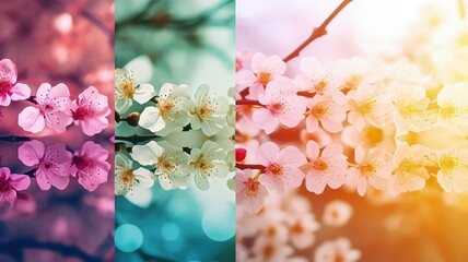 decorative chinese cherry blossom floral wallpaper design
