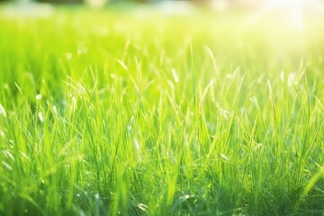 eco friendly realistic and fresh green grass field photography