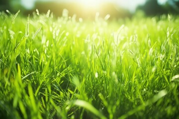 Fototapeta premium natural and herbal green grassland for lawn or park