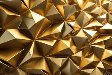 eye catching golden polygonal pattern for business presentation