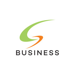 Simple abstract two links letter s logo design, Brand Identity, flat icon, monogram, business, editable, eps, royalty free image, corporate brand, creative, icon