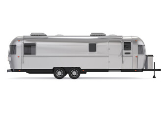 Vintage Camper Trailer Isolated