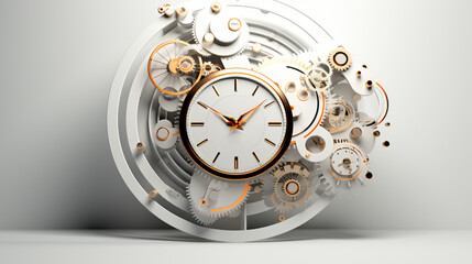 Abstract 3d clock