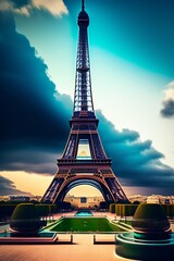 Effel tower paris - obrazy, fototapety, plakaty