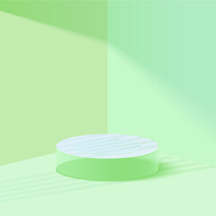 Vector realistic podium background design