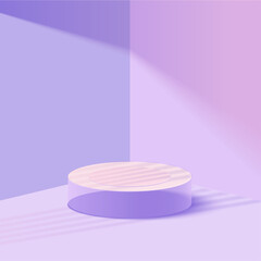 Vector realistic podium background design