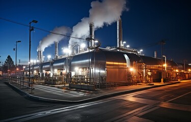 nighttime storage facilities for petrol or clear gas electrical power stations .