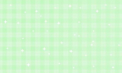 Vector plaid fabric texture green color seamless pattern vector illustration background