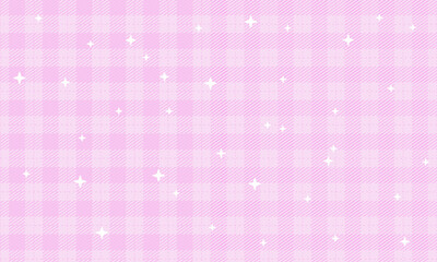 Vector plaid fabric texture pink color seamless pattern vector illustration background design