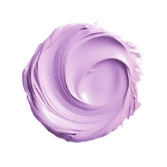 Purple smudge smear cream isolated on transparent background,transparency 