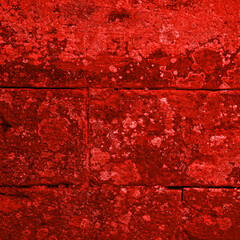 Bright and deep red stone wall texture backdrop