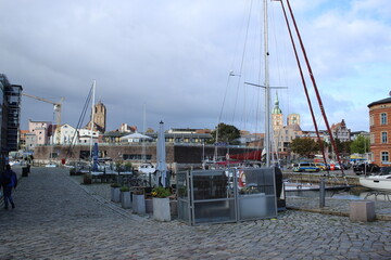 Mittelalterliche Hafenanlage in Stralsund, Mecklenburg-Vorpommern - 668579660