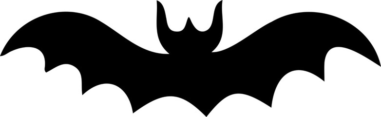 Halloween bat silhouette vector illustration
