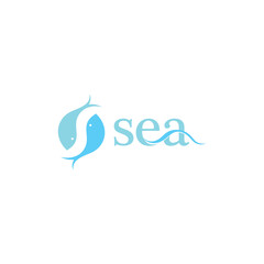 Obraz premium Whale fish shark fish yin yang logo design, Brand Identity, flat icon, monogram, business, editable, eps, royalty free image, corporate brand, creative, icon