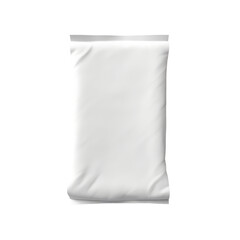 White plastic bag mockup for product isolated on transparent background,transparency 