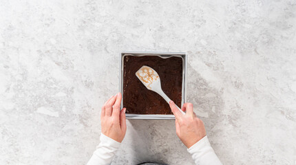 Homemade candy cane fudge