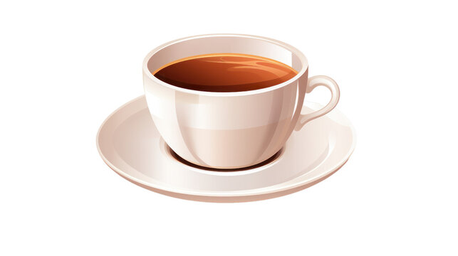 illustration of coffee cup on the transparent background