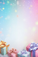 Fototapeta premium birthday celebration background wallpaper gift card