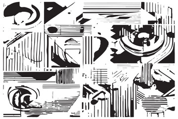 seamless pattern dark graphic design vector or black and white texture illustration