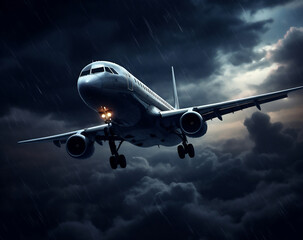 Naklejka na ściany i meble Air passenger plane airplane flight travel transportation jet aircraft sky airliner