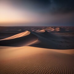 Fototapeta na wymiar A mystical, starlit desert with sand that sparkles like crushed diamonds2